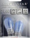 Sylvania 7440 ST SilverStar High Performance Halogen Miniature Lamp, (Pack of 2)