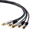 Mediabridge Ultra Series Component Video Cable with Audio - (12 Feet) - Gold Plated Pro Grade RCA Connectors