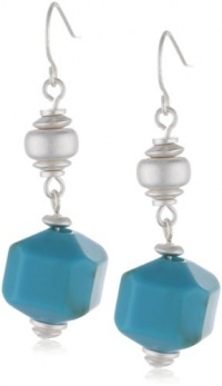 Kenneth Cole New York Urban Naturals Turquoise Geometric Bead Drop Earrings