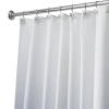 InterDesign 96-Inch Carlton Spa Long Shower Curtain, White