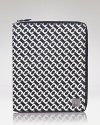 A classic, DIANE von FURSTENBERG print dresses up this PVC iPad case, trimmed in leather and secured by a zip around closure. It's highly styled tech.