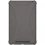 Amzer AMZ94380 Silicone Jelly Soft Skin Fit Case Cover for Asus Nexus 7, Google Nexus 7 - 1 Pack - Retail Packaging - Grey