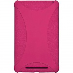 Amzer AMZ94388 Silicone Jelly Soft Skin Fit Case Cover for Asus Nexus 7, Google Nexus 7 - 1 Pack - Retail Packaging - Hot Pink