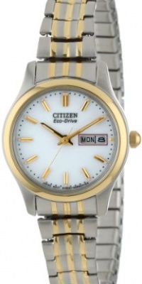 Citizen Women's EW3154-90A Eco-Drive Flexible Band Two-Tone Watch