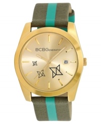 Fashion attack! This sassy BCBGeneration watch sneaks up on you with ninja star designs.