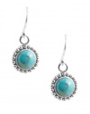 Barse Sterling Silver Turquoise Round Earrings