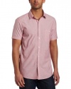 Ben Sherman Men's Short Sleeve Engineered Stripe Woven Shirt