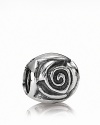 The rose is a timeless symbol of beauty and in sterling silver it's an essential charm for your PANDORA collection.