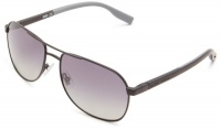 BOSS by Hugo Boss B0540PS Polarized Aviator Sunglasses,Matte Black,58 mm