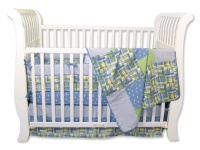 Trend Lab 4 Piece Crib Bedding Set, Nantucket Blue