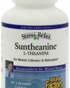 Natural Factors Stress-Relax Suntheanine Chewable Tablets, 60-Count