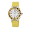 Casio Women's LTP1331-9AV Sport Gold-Tone Bezel and Yellow Resin Strap Watch