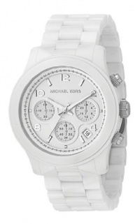 Michael Kors White Oversized Ceramic Watch 5163