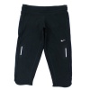 Nike Women's Low Rise Capri - Black/ Black/ Matte Silver XL