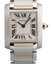 Cartier Women's W51007Q4 Tank Francaise Stainless Steel and 18K Gold Watch