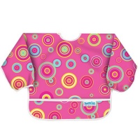 Bumkins Waterproof Sleeved Bib - Pink Supernova