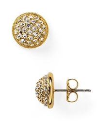 Nadri Pave Button Earrings