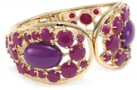 Kate Spade New York Paisley Park Purple Hinge Bangle Bracelet