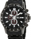 Invicta Men's 1933 Sea Spider Chronograph Black Dial Black Polyurethane Watch