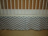 Zig Zag Baby Crib Skirt by New Arrivals