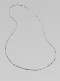 Delicate, faceted glass beads compliment the supple metallic leather cord. Glass beadsLeather cordLength, about 53½Slip-on styleImported 