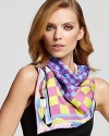 Emilio Pucci Giardino Geometric Silk Scarf