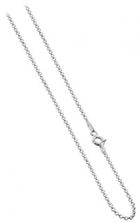 ROLO1MM Nickel Free Silver 1.5mm Italian Rolo Sturdy Chain Necklace