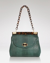 Tory Burch Shoulder Bag - Lizard Resin Frame