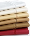 Lauren by Ralph Lauren Bedding; 600 Thread Count Regent Sateen QUEEN Flat Sheet, LATTE Cream