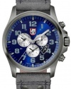 Luminox Men's 1883 Atacama Chronograph 1880 Series Blue Dial With Charcoal Leather Strap Watch