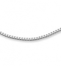 18 1mm Silver Plated Box Chain Necklace - Italian Style High Polish