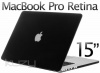 Kuzy A1398 Rubberized Hard Case Cover for 15.4-Inch MacBook Pro with Retina Display - Aluminum Unibody - Black