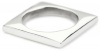 Elizabeth and James Architecture Silver Square Stacking Ring Size 7