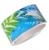 Macy's Haskell Bracelet, Blue and Green Palm Wide Bangle