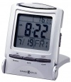 Howard Miller 645358 Distant Time Traveler Alarm Clock, 2-1/4in, Silver, 1 AAA (incl)