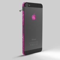 iPhone 5 Sparkling Glitter Vinyl Antenna Wrap for AT&T, Sprint, and Verizon - Sparkling Rose