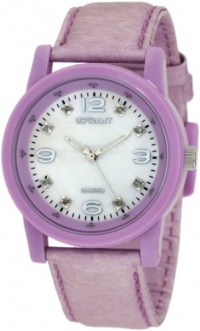 Sprout Women's ST5500MPLV Eco-Friendly Diamond Accented and Lavender Tyvek Strap Watch