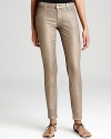 Glam up your denim collection with these 7 For All Mankind skinny jeans, fashioned in shimmering metallic.