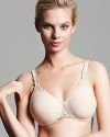 Full figure bra with seamless underwire, great support and lift and rigid straps. Great t-shirt bra. Style #85814