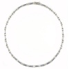 Studio 925 Versa Matte Two-Toned and Cubic Zirconia Sterling Silver Necklace