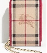 Burberry Whitney Haymarket Check iPhone Case Credit Card Wallet