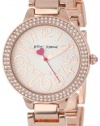 Betsey Johnson Women's BJ00235-02 Analog Rose Gold Bracelet Watch