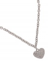 GUESS Pave Heart Necklace