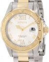 Invicta Women's 12852 Pro Diver Gold Dial Two Tone Watch with Crystal Accents