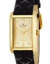 Kate Spade New York Women's 1YRU0120 Large Quilted Black Cooper Strap Watch