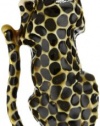 Kenneth Jay Lane Beige and Black Leopard Pin