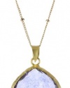 Coralia Leets Jewelry Design Long Gold Filled Blue Mystic Topaz Necklace, 17