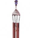 Wind Chime Copper & Gem Angel Garden Decoration Hanging Porch Decor