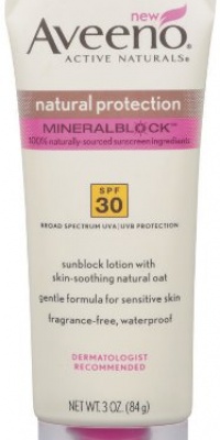 Aveeno Sun Natural Protection Sunblock SPF 30 Lotion, 3 Ounce