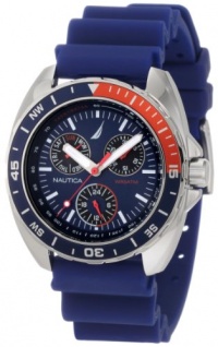 Nautica Men's N07578G Sport Ring Multifunction Blue and Red Watch